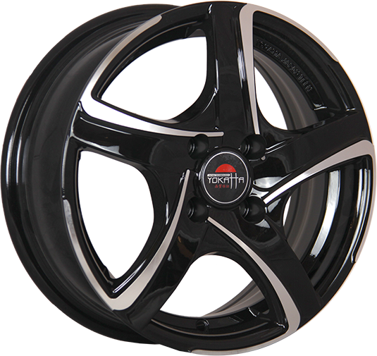 фото диска YOKATTA R15 ET40 DIA56,6 PCD:4/100 черный полированный