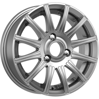 фото диска КиК R13 ET38 DIA58,5 PCD:4/98 Серый тёмный глянцевый