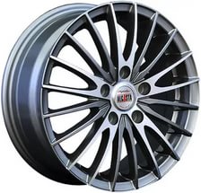 фото диска Alcasta R14 ET43 DIA57,1 PCD:5/100 насыщенный темно-серый полированный