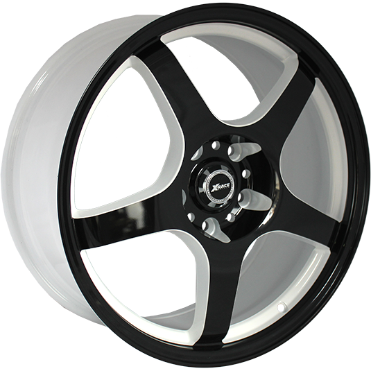 фото диска X-RACE R17 ET48 DIA56,1 PCD:5/100 белый+черный