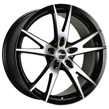 фото диска X-RACE R16 ET45 DIA60,1 PCD:5/114,3 Черный с дымкой полностью полированный