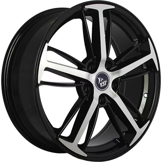 фото диска YST R15 ET50 DIA60,1 PCD:4/100 ЧЕРНЫЙ ПОЛНОСТЬЮ ПОЛИРОВАННЫЙ