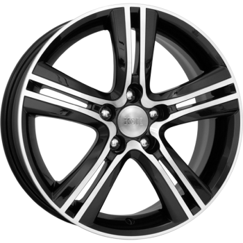 фото диска Rapid R16 ET46 DIA67,1 PCD:5/114,3 черный глянцевый с полировкой