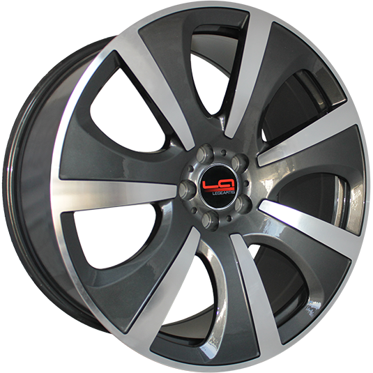фото диска Replica LA R20 ET53 DIA66,6 PCD:5/112 Серый глянцевый с полированной лицевой частью