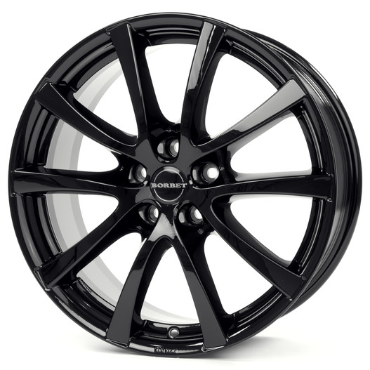 фото диска Borbet R18 ET35 DIA72,5 PCD:5/120 Чёрный глянцевый