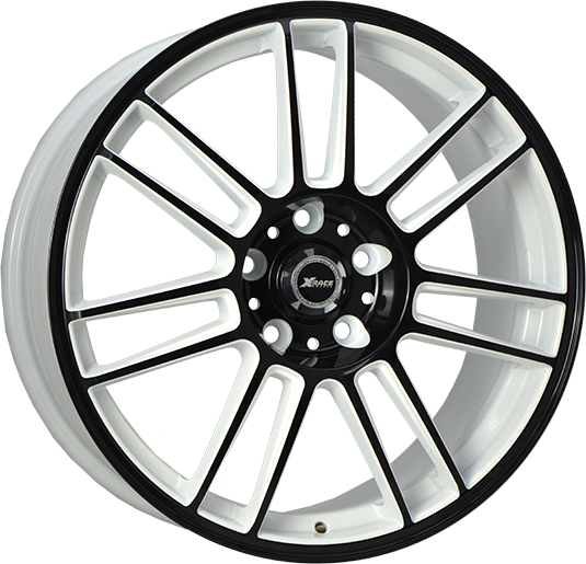 фото диска X-RACE R16 ET42 DIA57,1 PCD:5/112 белый+черный