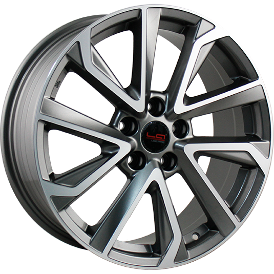 фото диска Replica LA R19 ET30 DIA60,1 PCD:5/114,3 НАСЫЩЕННЫЙ ТЕМНО-СЕРЫЙ ПОЛНОСТЬЮ ПОЛИРОВАННЫЙ