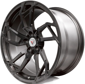 фото диска VISSOL R22 ET30 DIA PCD:5/120 черный матовый