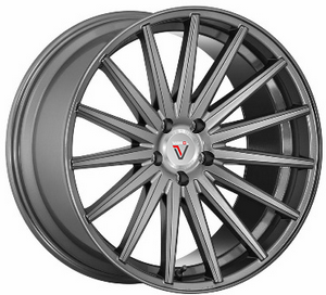 фото диска VISSOL R22 ET30 DIA73,1 PCD:5/114,3 БЛЕСТЯШИЙ ГРАФИТОВЫЙ