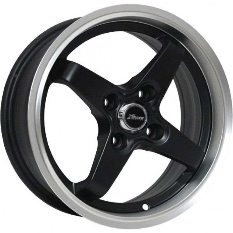 фото диска X-RACE R14 ET35 DIA58,6 PCD:4/98 черный с полировкой обода