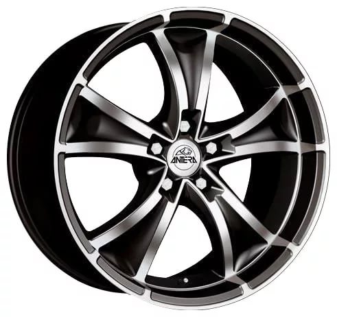 фото диска ANTERA R18 ET14 DIA72,6 PCD:5/120 Чёрный глянцевый с полированной лицевой частью