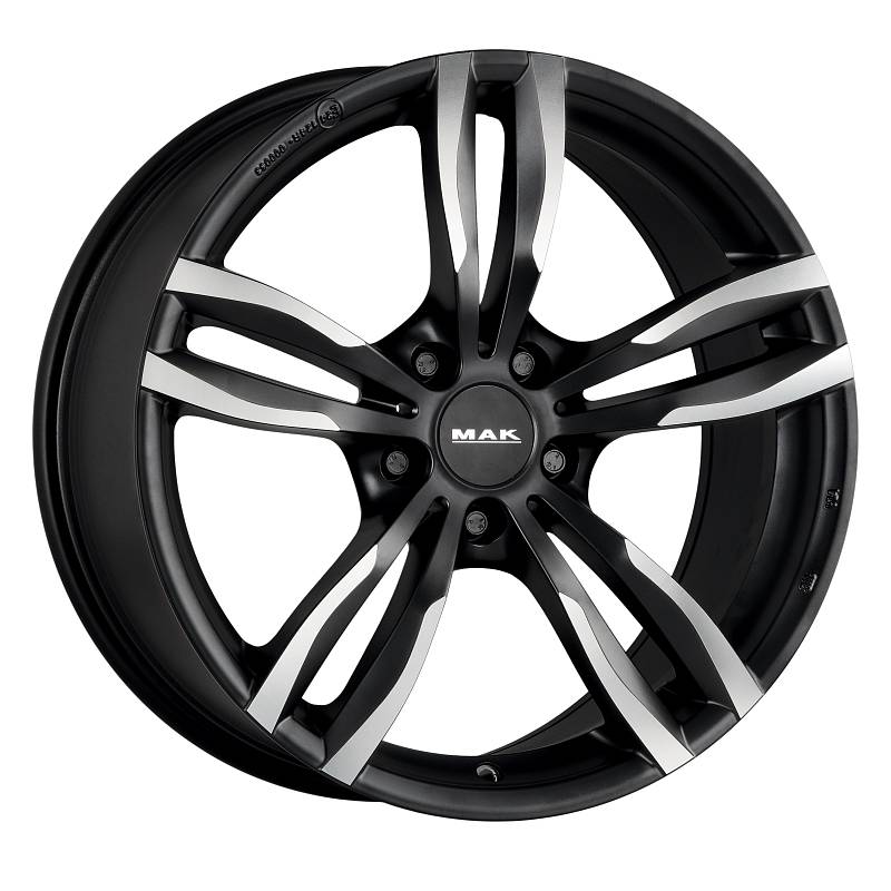 фото диска MAK R17 ET34 DIA72,6 PCD:5/120 Чёрный матовый с полированной лицевой частью