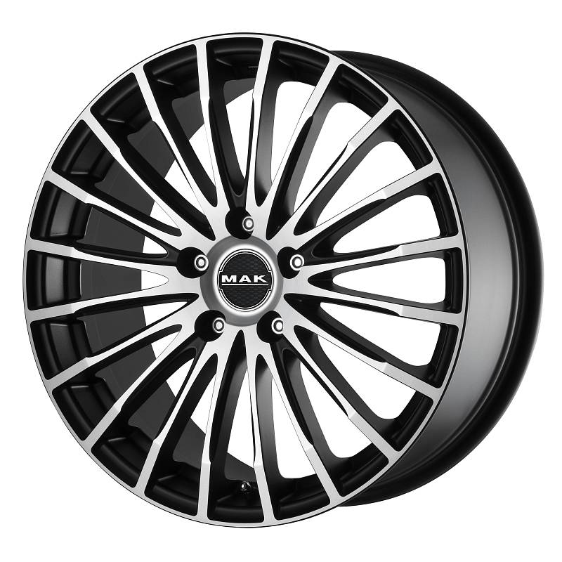 фото диска MAK R18 ET30 DIA72,6 PCD:5/120 Чёрный матовый с полированной лицевой частью