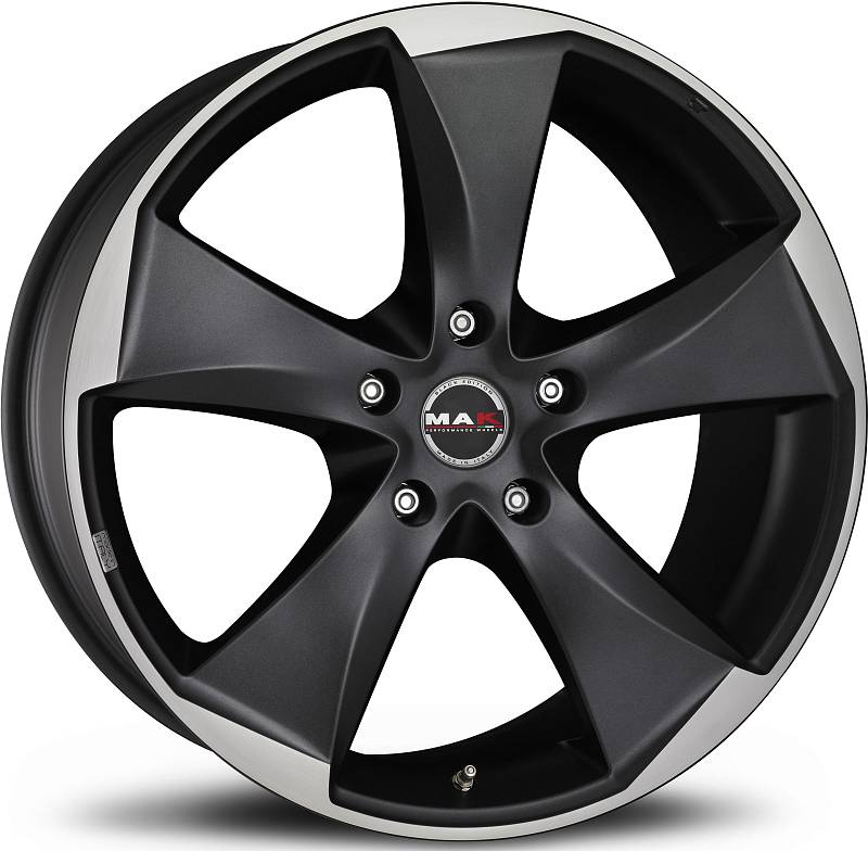 фото диска MAK R19 ET50 DIA71,6 PCD:5/127 Чёрный матовый с полированной лицевой частью
