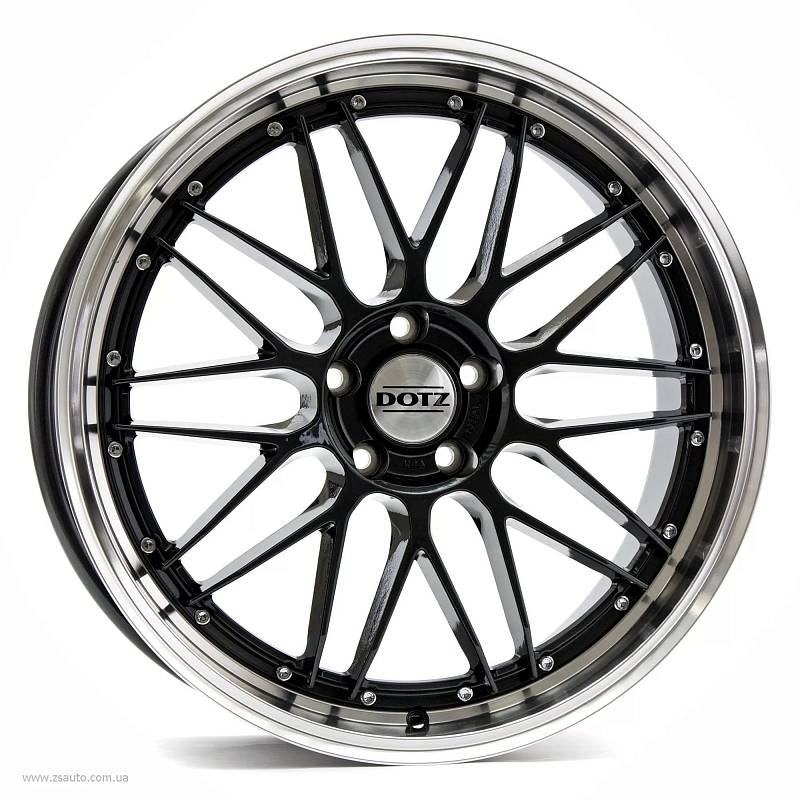 фото диска DOTZ R17 ET35 DIA72,6 PCD:5/120 черный с полированным ободом
